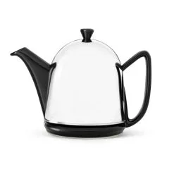 Bredemeijer 1L Cosy Manto Ceramic Teapot | Black