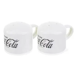 TableCraft 4oz Coca-Cola Enamel Salt & Pepper Shakers