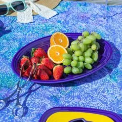 Fiesta® 13.6" Large Oval Serving Platter |Twilight -Meat Processing Shop 458b346 lifestyle 1