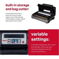 Nesco / American Harvest Nesco Deluxe Vacuum Sealer -Meat Processing Shop 71zyjeklfhl. ac sl1500