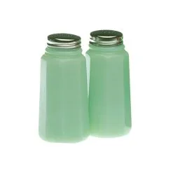 Mosser Glass Panel Salt And Pepper Shakers | Jade