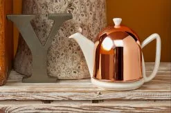 Bredemeijer 1L Cosy Manto Ceramic Teapot | Spring White