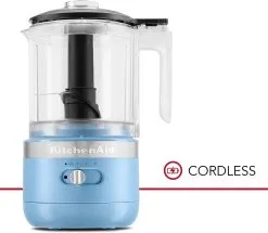 KitchenAid 5-Cup Cordless Food Chopper | Blue Velvet
