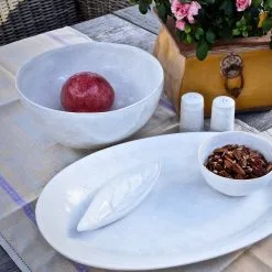 Carmel Ceramica Cozina 10" Large Serving Bowl | White -Meat Processing Shop lifestyle2 11 1