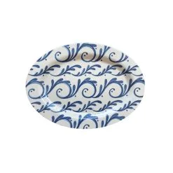 Bamboo Table Oval Platter | Indigo Song