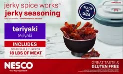 Nesco / American Harvest NESCO Teriyaki Flavor Jerky Seasoning, 9 Pack