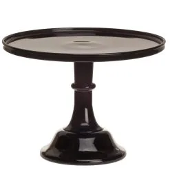 Mosser Glass 12" Cake Plate | Black Raspberry
