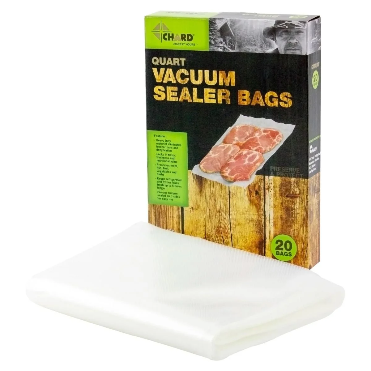 Chard Vacuum Sealer Bags | Quart Size 1 Chard Vacuum Sealer Bags | Quart Size